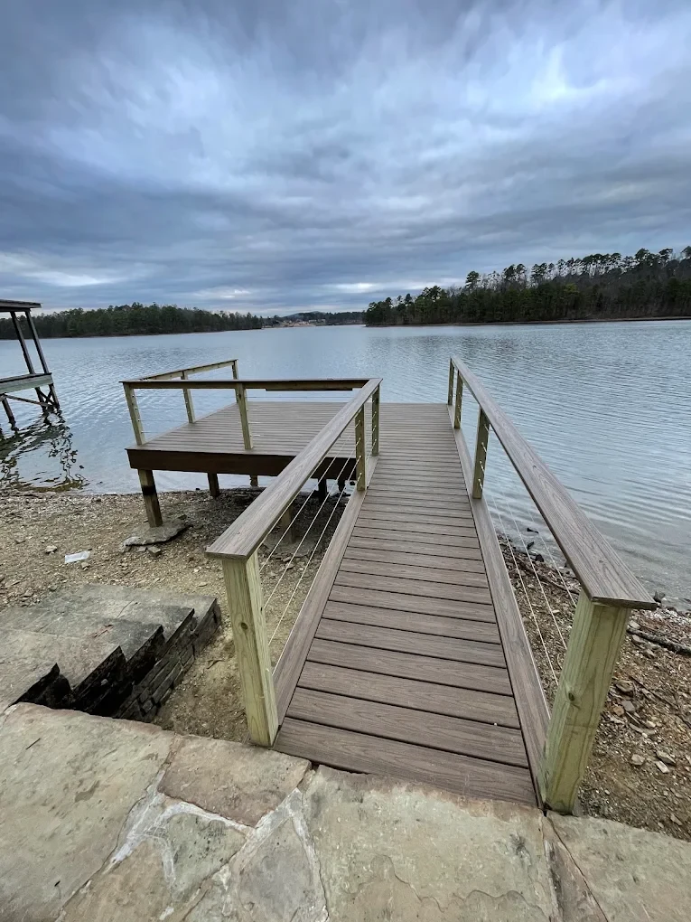 Lakeside walkway and dock
